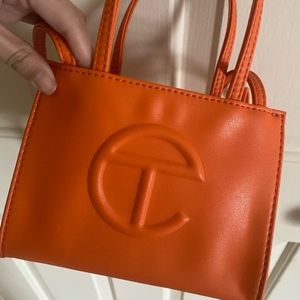 NEW Small Orange Telfar Shopping Bag